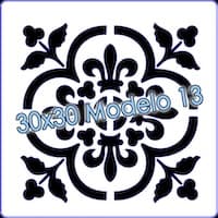 - Stencil 30x30cm Modelo 013 -